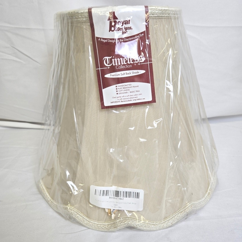 Royal Designs Inc Timeless Collection Premium‎ Soft Back Shade, Beige, New Flaw